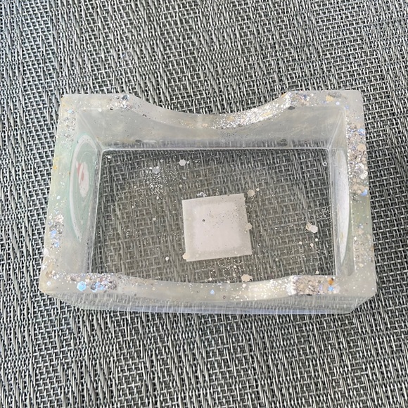 XMAS Handmade Festive Funny Holiday Square Coaster Set and Holder - Picture 7 of 17